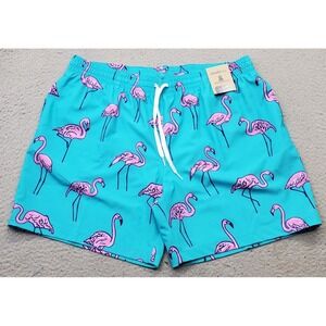 Chubbies Classic Swim Trunk Shorts Mens XXL Multi Flamingo Print Retreat Beach